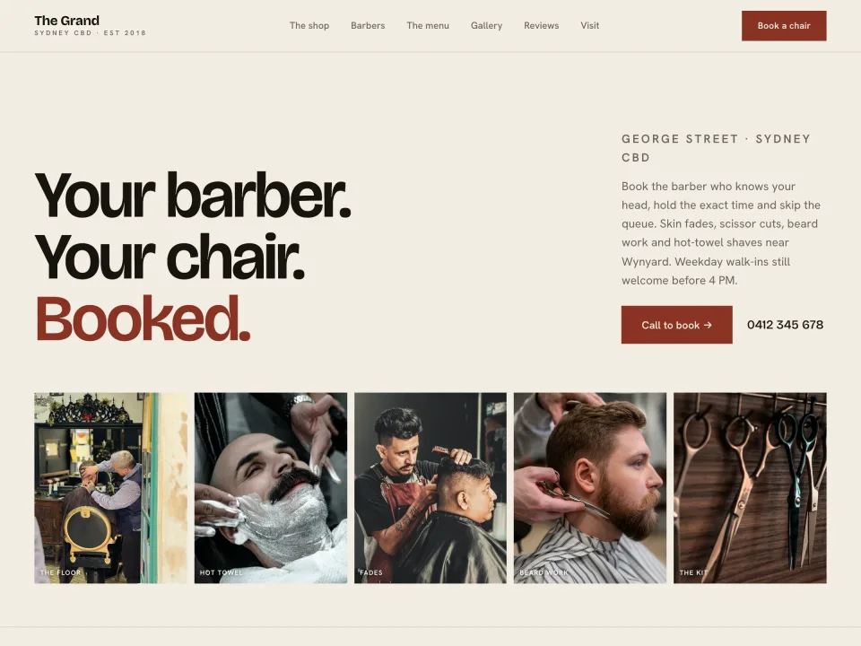 Barbershop template